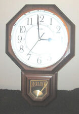 Wood Regulator Classic Manor Wall Clock  Chime Quartz picture