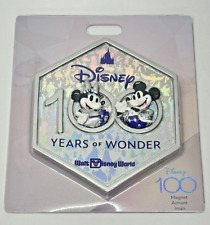 Disney World Parks 100th Anniversary Mickey Minnie 100 Years of Wonder Magnet picture