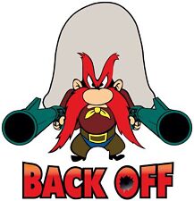 Yosemite Sam Back Off Sticker / Vinyl Decal  | 10 Sizes with TRACKING picture