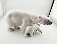 Vintage Dahl Jensen Copenhagen Denmark Polar Bear And Cubs Figurine picture