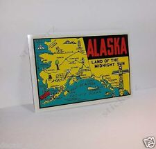 State of Alaska Vintage Style Travel Decal / Vinyl Sticker, Luggage Label picture