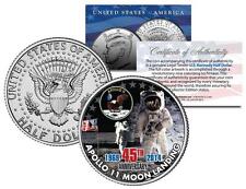 APOLLO 11 MOON LANDING * 45th Anniversary * JFK Half Dollar U.S. Coin NASA Space picture