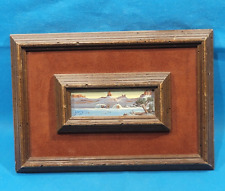 Vintage Navajo Miniature Painting Signed By Artist 1970s picture
