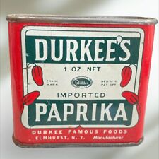 VINTAGE Durkee's Paprika Tin 1 Oz picture
