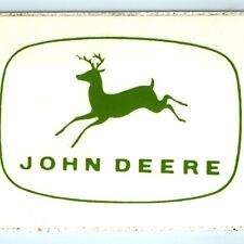 John Deere Four Legged Logo Sticker Toy Tractor Label Unknown Vtg C24 picture