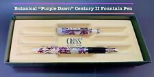 CROSS Century II Botanical Series “Purple Dawn”Fountain Pen. New In Box/ Ink. picture