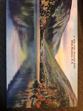 Vintage Linen Postcard Echo Lake, Franconia Notch, White Mtns. NH c1930s picture