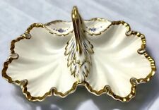 Antique Victorian TPM Carl Tielsch Porcelana Germany Divided Dish With Handle picture
