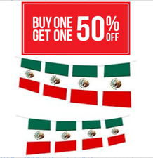 Cinco de Mayo Massive 33ft Mexico Mexican Bandera de México Flag Bunting picture