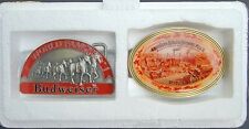 The Bradford Exchange Genuine Budweiser Belt Buckle Collectors Set  picture