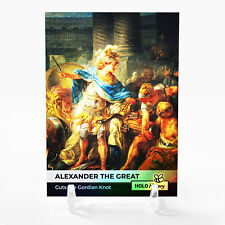 ALEXANDER CUTS THE GORDIAN KNOT 1769 Painting Alexander the Great Card GBC #AX17 picture