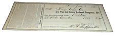 JUNE 1873 OLD COLONY RAILROAD COMPANY NEW HAVEN RAILROAD FREIGHT RECEIPT picture