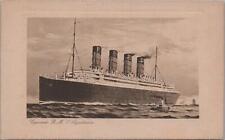 Postcard Ship Cunard RMS Aquitania  picture