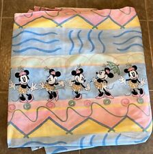 Vintage Minnie Mouse Flat Bedsheet Double Size picture