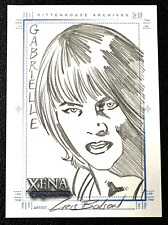 2004 Xena Art & Images SketchaFEX Card Featuring Gabrielle Drawn by Cris Bolson picture