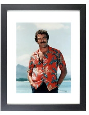 Actor Tom Selleck in TV Show Magnum P.I. Matted & Framed Picture Photo picture