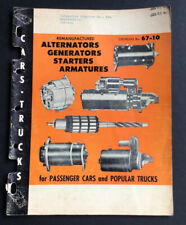 1967 H P Lester Catalog no 67-10 Remanufactured Alternators Generators Starters picture