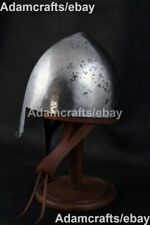 Hammered 14 Gauge Steel Medieval Viking Norman Helmet picture