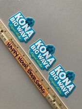 NEW (3) Kona Brewing Big Wave Hawaii Aloha Beer Tap Stickers Lot picture