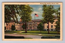 Warren OH- Ohio, Warren City Hospital, Antique, Vintage Souvenir Postcard picture