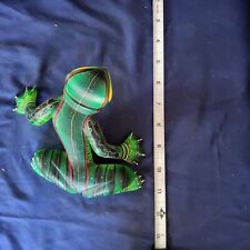 Colorful Vintage Oaxacan Lizard Wood Carving picture
