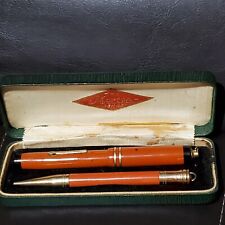 Vintage/antique The Morton Pen Set 14k Gold nib Fountain Pen 4