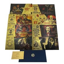 8pc USA Horror Movie Golden Cards Anime CHILD Gold Banknote Play For Fans Gift picture