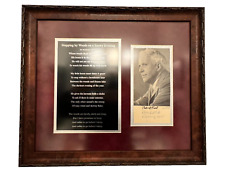 ROBERT FROST Signed Rare Vintage 1938 Autographed Photo Museum Framed PSA picture