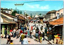 Sarajevo Bascarsija Bosnia and Herzegovina Old Bazaar Street View Postcard picture