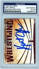 PSA Kurt Angle WWE on card autograph // Trading card picture