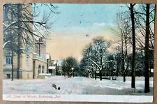 11th Street in Winter, Richmond Illinois Vintage Postcard picture