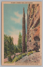 Postcard Chimney Rock Cody Highway Eastern Approach to Yellowstone National Park picture