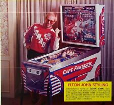 Elton John Capt Fantastic Pinball Flyer Original Bally 1976 Pop Rock Star Tommy picture