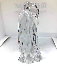 CHIPPED Swarovski Crystal Penguin Mother with Baby Figurine #5043728 picture