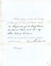 James Buchanan - RARE Important Document Signed - The Precursor to Nez Perce War picture