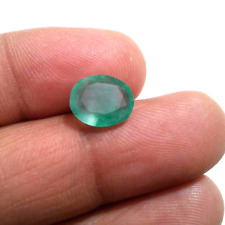 Pretty Colombian Emerald Oval Shape 3.65 Crt Huge Green Faceted Loose Gemstone picture