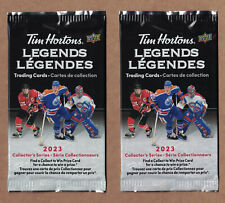 Tim Hortons 2023 Legends Hockey Cards ( 2 Packs ) Unopened Sealed picture