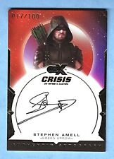 CZX CRISIS ON INFINITE EARTHS STEPHEN AMELL AS GREEN ARROW AUTOGRAPH AUTO /100 picture