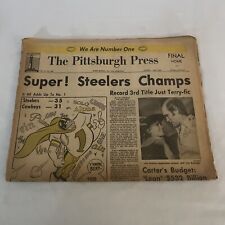 1979 Jan 22 The Pittsburgh Press, Super Steelers Champs (MH50) picture