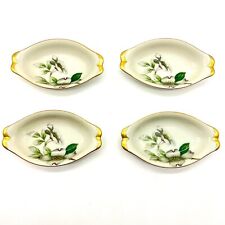 Vintage Meito Norleans Salt Cellars Butter Pats China Livonia Dogwood Japan 4pc picture