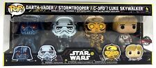 Funko Pop Star Wars Retro Series Vader Trooper C-3PO Luke 4 Pack Special Edition picture