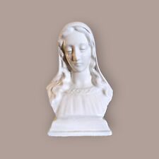 Madonna Mother Mary Saint Statue Bust Head Ceramic 7