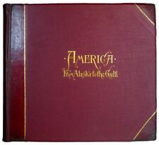 1894 AMERICA Antique Photo Book OLD WEST & SOUTH NEW ENGLAND NY Tourist RAILROAD picture