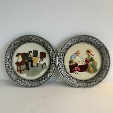 Vintage Sebastian Miniatures Plates Cottagecore Farmhouse Retro Country Decor picture