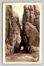 Custer SD-South Dakota RPPC, Needles Road Tunnel, Real Photo c1910 Postcard picture