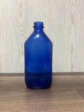 Vintage Cobalt Blue Phillips Milk Of Magnesia Glass Bottle  7