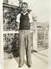W7 Photograph 1930's Young Man Portrait picture