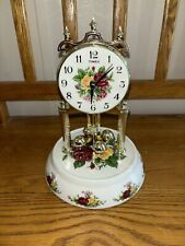 Vintage Timex Country Rose Anniversary Clock- No Dome Included Grannycore picture