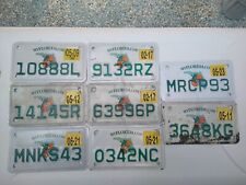 Lot of 8 Florida Moped Motorcycle Expired Small License Plates💥 Nice💥 picture