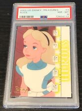 2003 UD Disney Treasures Alice #3 PSA 8 Low Pop 1 Alice in Wonderland RC 100 picture